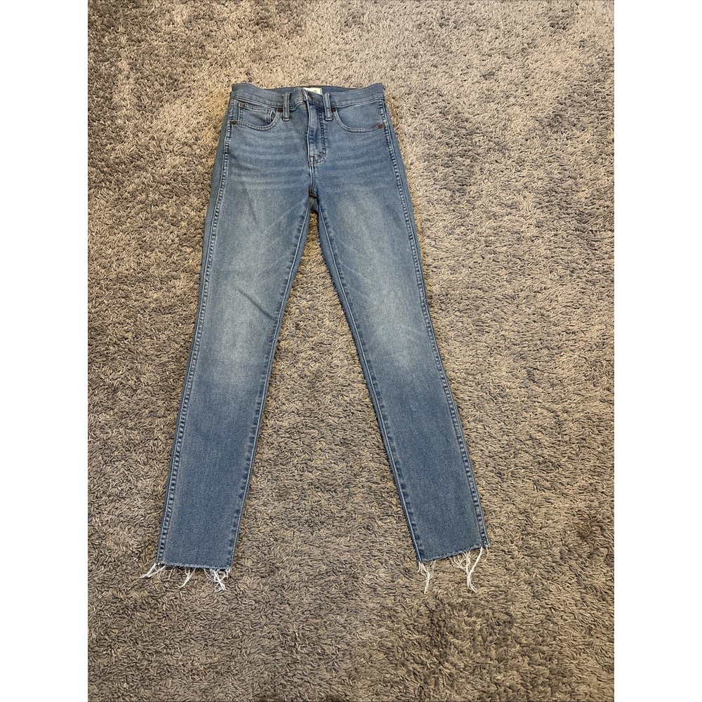 Madewell Jeans Womens 24 High Rise Skinny Stretch Denim 10 Inch Classic Fit